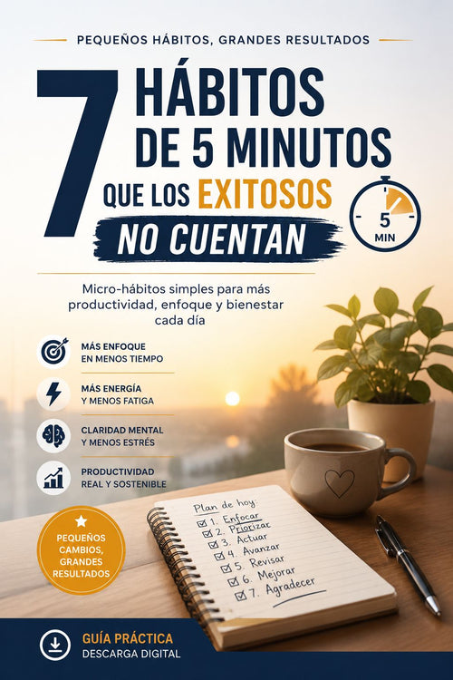 Os 7 Hábitos de 5 Minutos que os Bem-Sucedidos Não Contam
