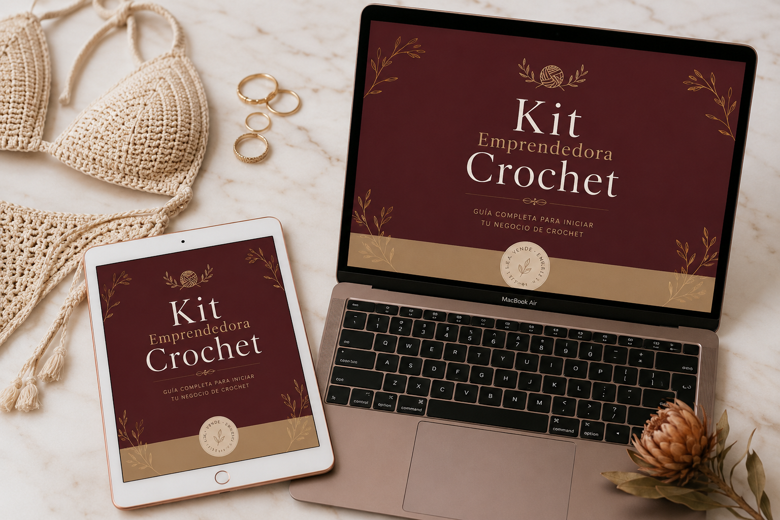 Kit Emprendedora Crochet™ — De Tejedora a Negocio Rentable