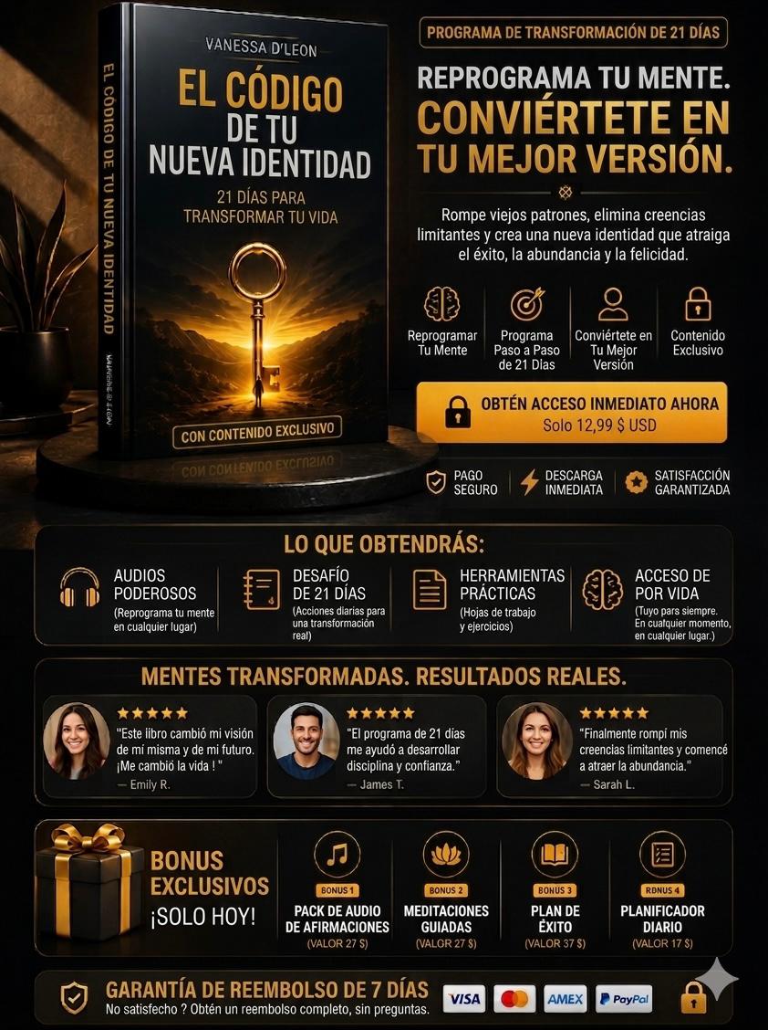 Reprograma tu Mente en 21 Días — Conviértete en tu Mejor Versión