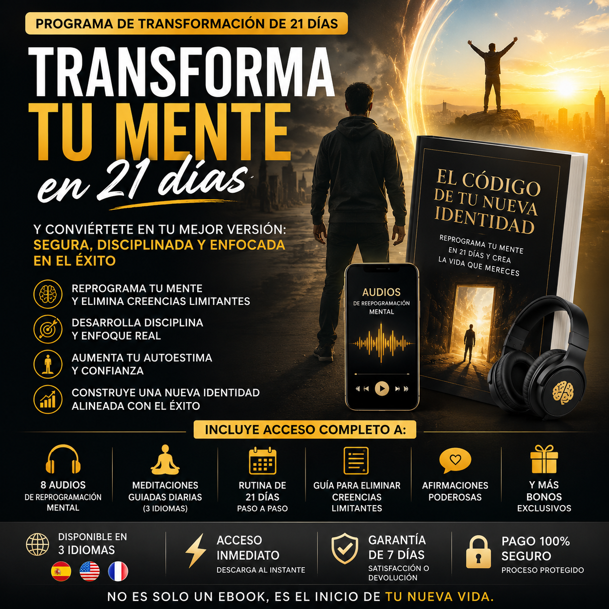 Reprograma tu Mente en 21 Días — Conviértete en tu Mejor Versión
